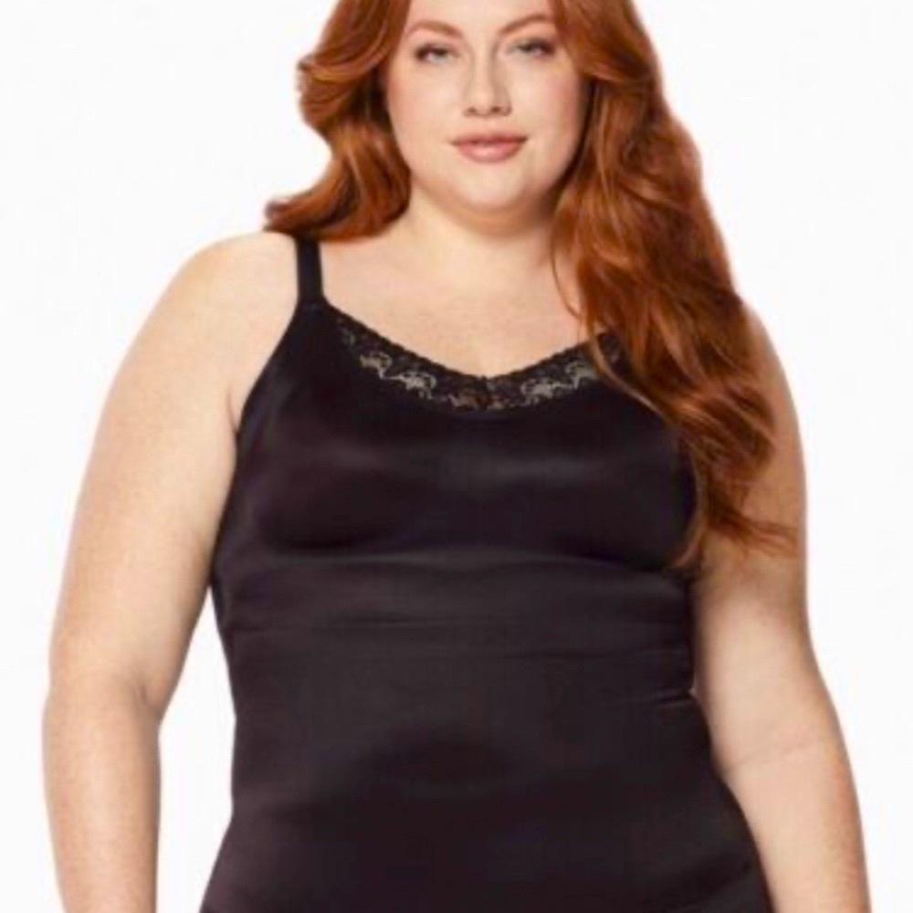 Diva BLACK ruby ribbon camisole